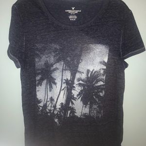 American Eagle Navy Short Sleeve